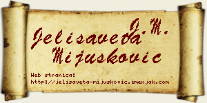 Jelisaveta Mijušković vizit kartica